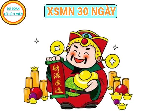 XSMN 30 ngày - Thống kê kết quả xổ số miền Nam 30 ngày gần nhất