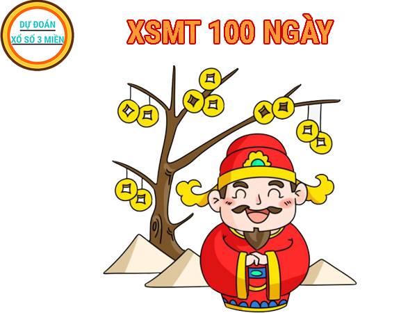 XSMT 100 ngày - Bảng thống kê kết quả xổ số miền Trung 100 ngày