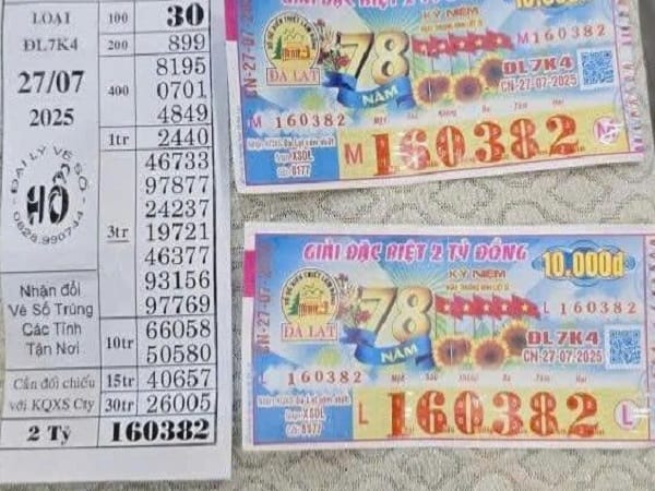 Vé số trúng giải 8 được bao nhiêu tiền theo quy định?