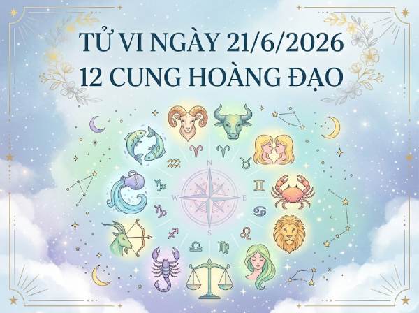 Tổng quan vận khí ngày 21/06/2026