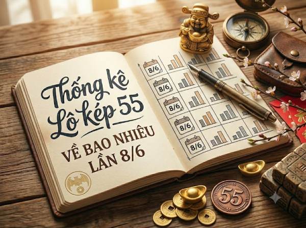 Thống kê XSMB lô kép 55 về bao nhiêu lần tính đến ngày 8/6