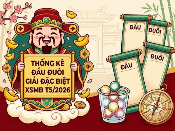 Thống kê đầu đuôi giải đặc biệt XSMB trong tháng 5/2026
